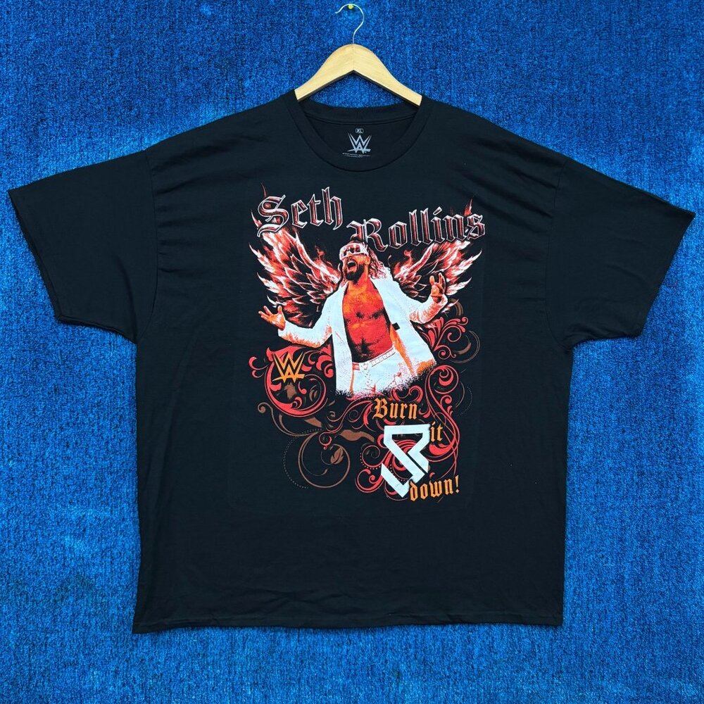 Seth Freakin Rollins Burn It Down Oversized WWE Promo Tee XL